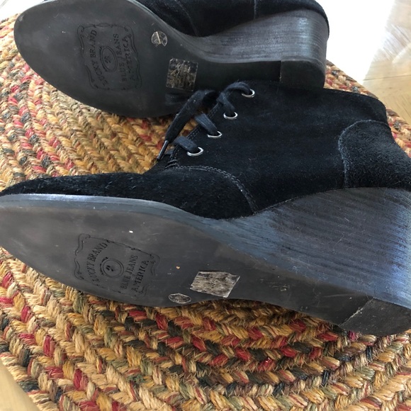 Lucky Brand Suede black boots. Size 8 - Picture 5 of 6